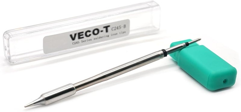 Veco C245-B Soldering Iron Tips, Replacement Tip for C245-803, Constant Temperature Solder Iron Head Compatible with T245 Soldering Station Tools - Image 1
